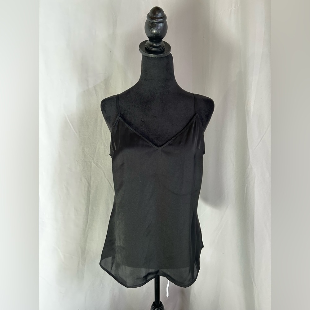Silk Black Cami Basics Large Flowy spaghetti strap